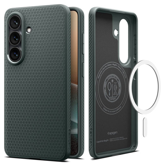 Husa MagSafe pentru Samsung Galaxy S26 Plus S947, Spigen, Liquid Air, Verde ACS10706