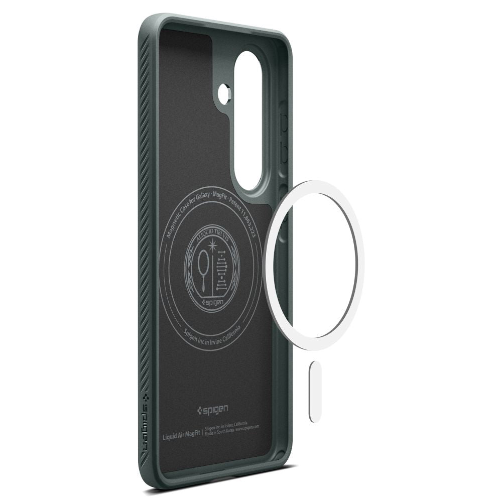 Husa MagSafe pentru Samsung Galaxy S26 Plus S947, Spigen, Liquid Air, Verde ACS10706
