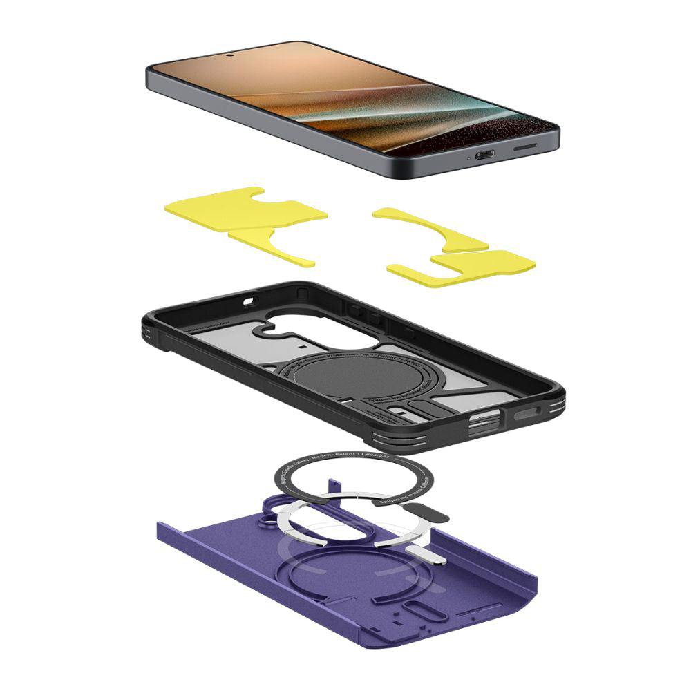 Husa MagSafe pentru Samsung Galaxy S26 Plus S947, Spigen, Tough Armor, Mov ACS11215