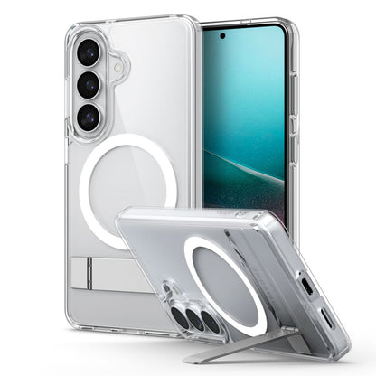 Husa MagSafe pentru Samsung Galaxy S26 Plus S947, Spigen, Ultra Hybrid S, Transparenta Alba ACS11050