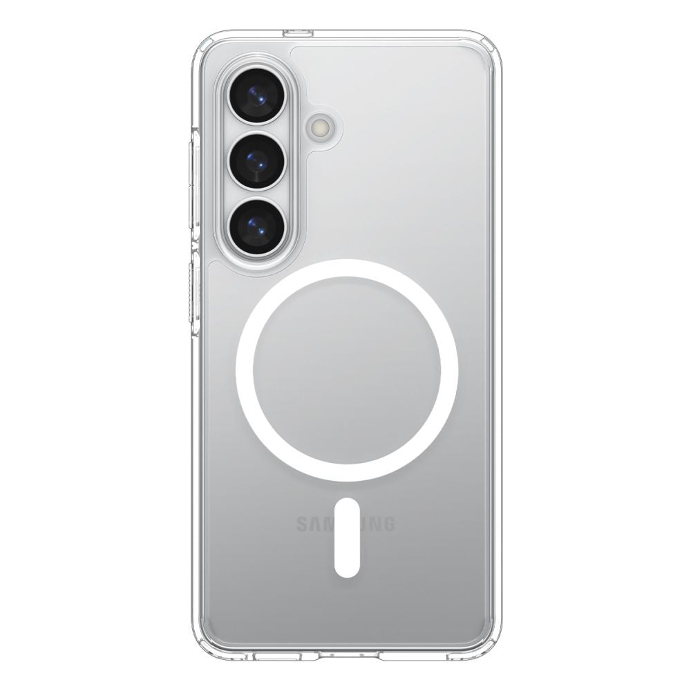 Husa MagSafe pentru Samsung Galaxy S26 Plus S947, Spigen, Ultra Hybrid, Transparenta Alba ACS10709