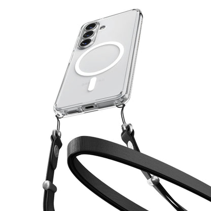 Husa MagSafe pentru Samsung Galaxy S26 Plus S947, Spigen, Ultra Hybrid, Transparenta Alba ACS10709