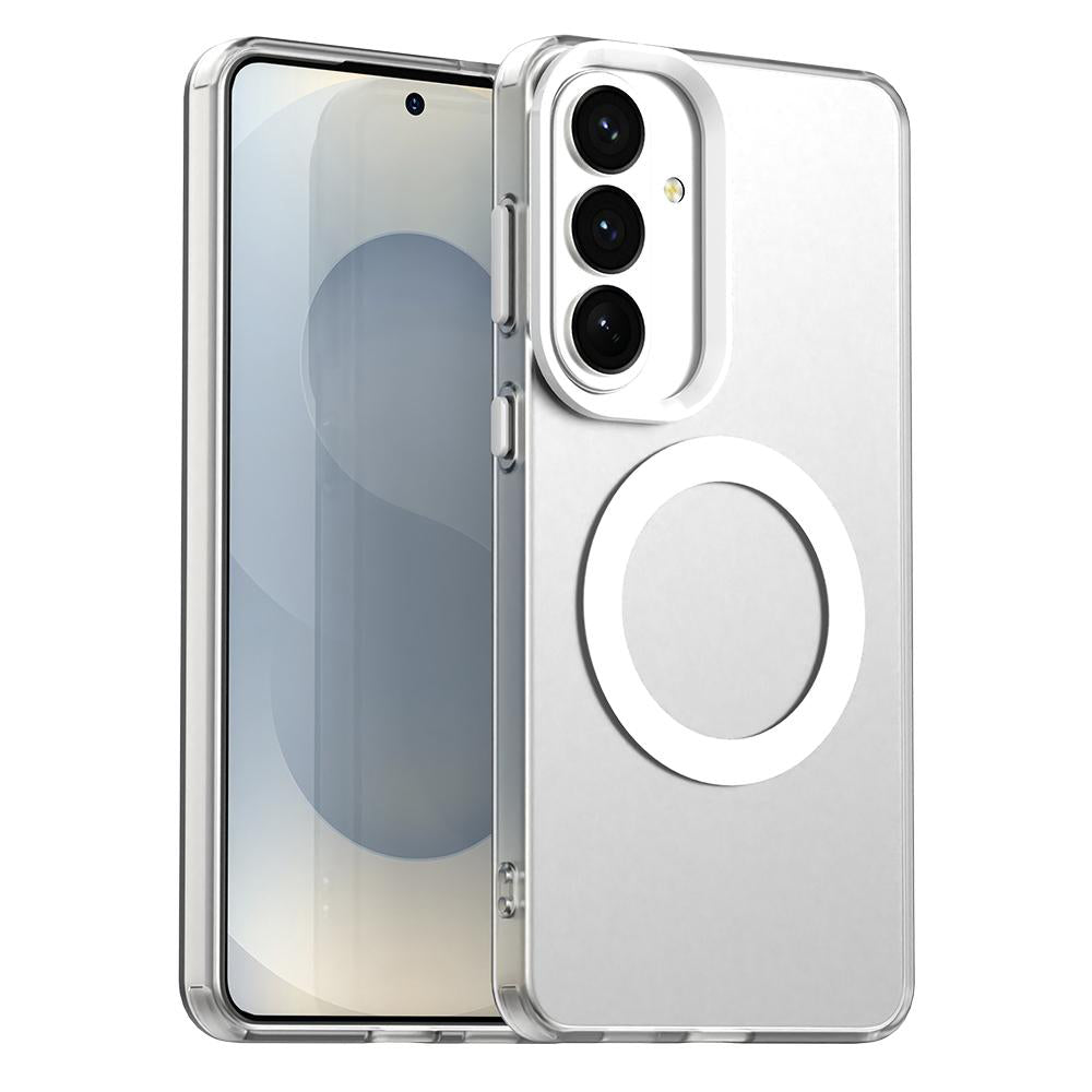 Husa MagSafe pentru Samsung Galaxy S26 Plus, Techsuit, CandyCase, Alba