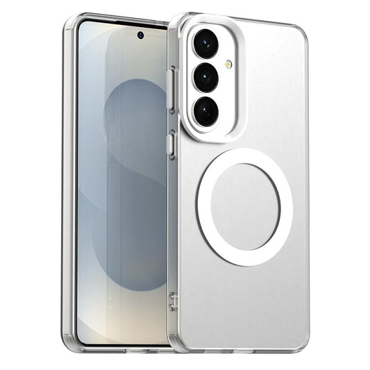 Husa MagSafe pentru Samsung Galaxy S26 Plus, Techsuit, CandyCase, Alba