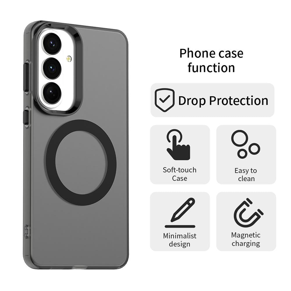 Husa MagSafe pentru Samsung Galaxy S26 Plus, Techsuit, CandyCase, Neagra