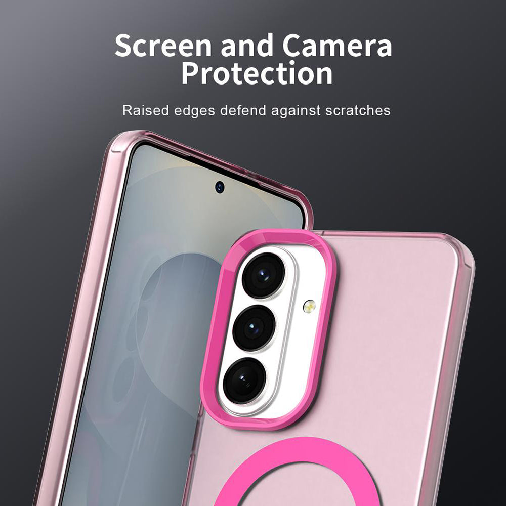 Husa MagSafe pentru Samsung Galaxy S26 Plus, Techsuit, CandyCase, Roz