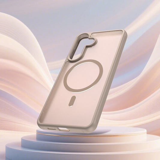 Husa MagSafe pentru Samsung Galaxy S26 Plus, Techsuit, HaloFrost II, Aurie