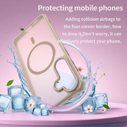 Husa MagSafe pentru Samsung Galaxy S26 Plus, Techsuit, HaloFrost II, Aurie