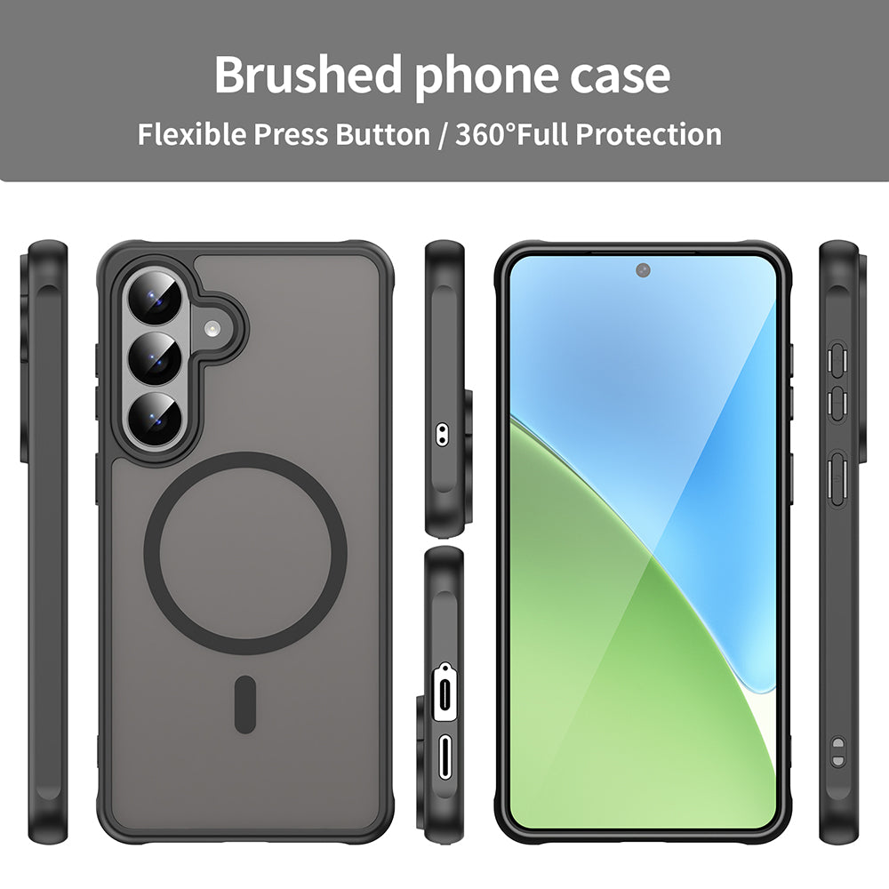 Husa MagSafe pentru Samsung Galaxy S26 Plus, Techsuit, HaloFrost II, Neagra