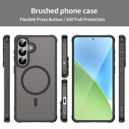 Husa MagSafe pentru Samsung Galaxy S26 Plus, Techsuit, HaloFrost II, Neagra