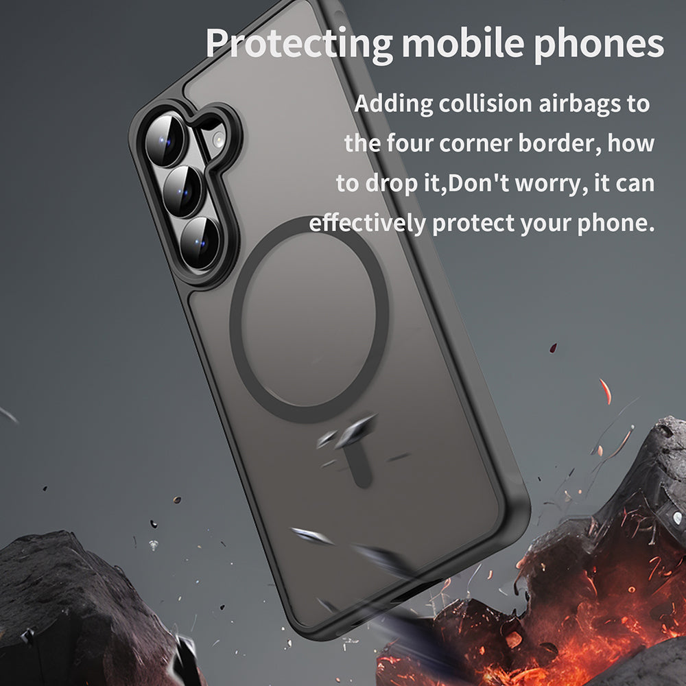 Husa MagSafe pentru Samsung Galaxy S26 Plus, Techsuit, HaloFrost II, Neagra