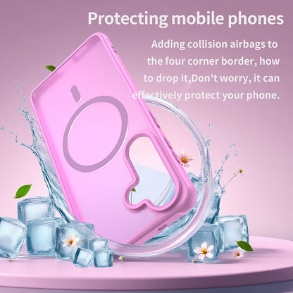 Husa MagSafe pentru Samsung Galaxy S26 Plus, Techsuit, HaloFrost II, Roz