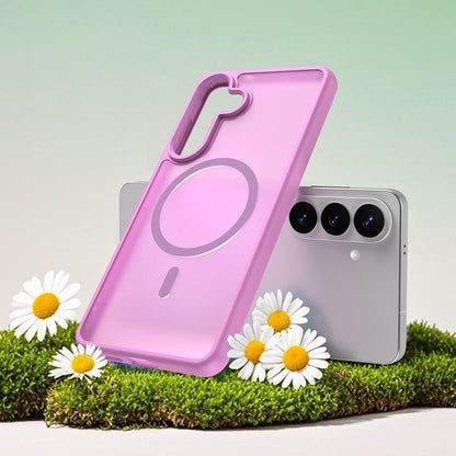 Husa MagSafe pentru Samsung Galaxy S26 Plus, Techsuit, HaloFrost II, Roz