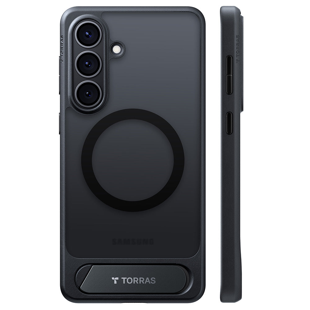Husa MagSafe pentru Samsung Galaxy S26 Plus, Torras, Pstand, Neagra