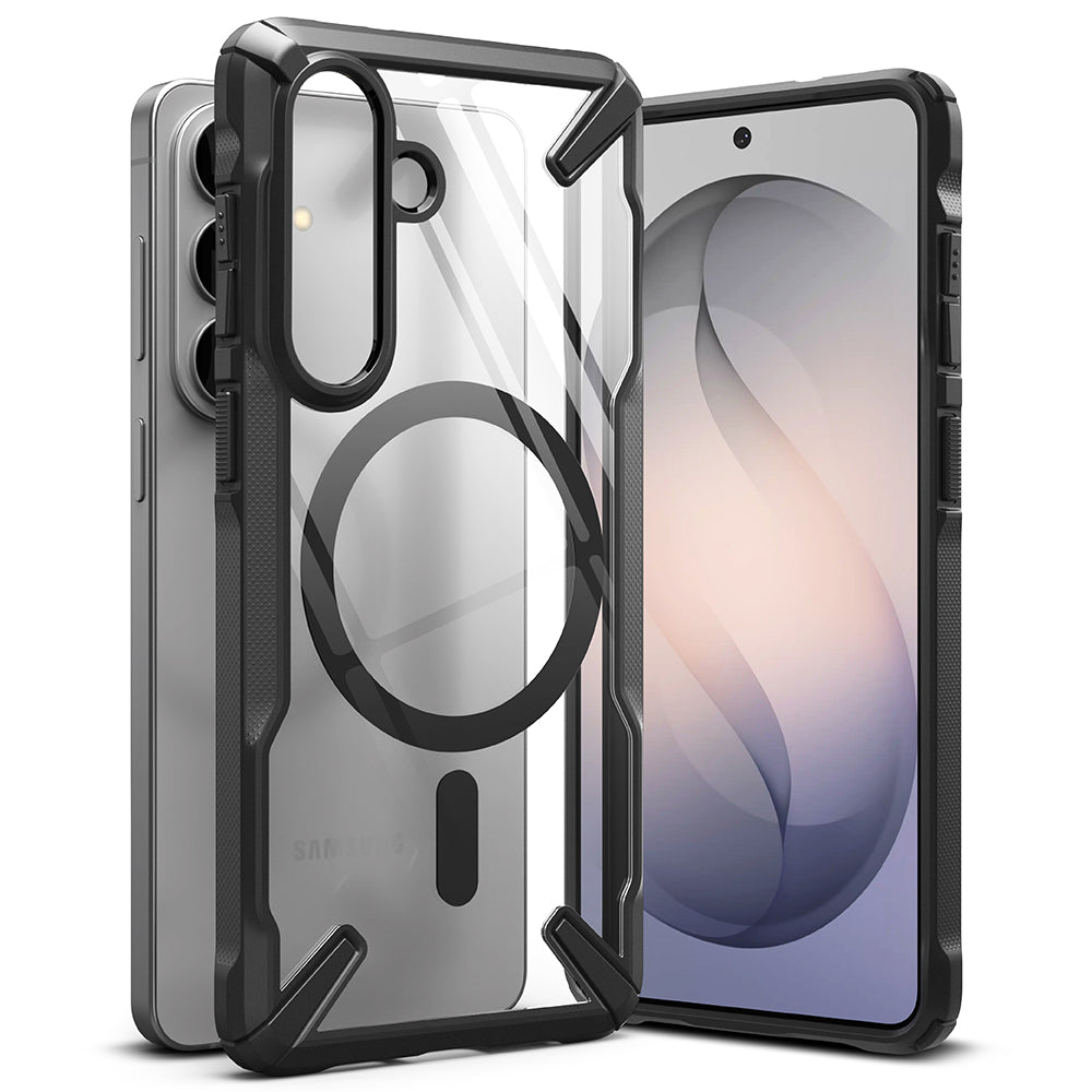 Husa MagSafe pentru Samsung Galaxy S26, Ringke, Fusion X, Neagra