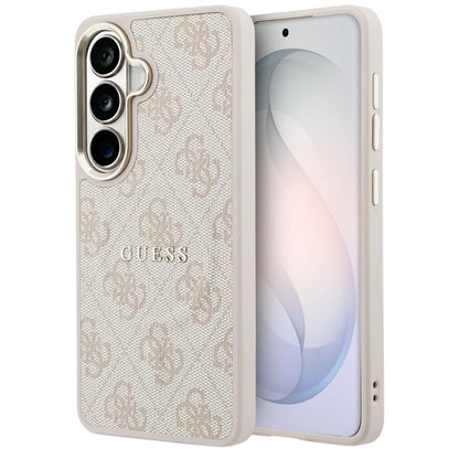 Husa MagSafe pentru Samsung Galaxy S26 S942, Guess, 4G Embossed Ring, Roz