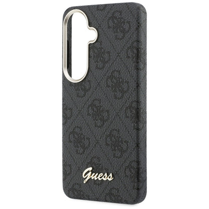 Husa MagSafe pentru Samsung Galaxy S26 S942, Guess, 4G Script Logo, Neagra