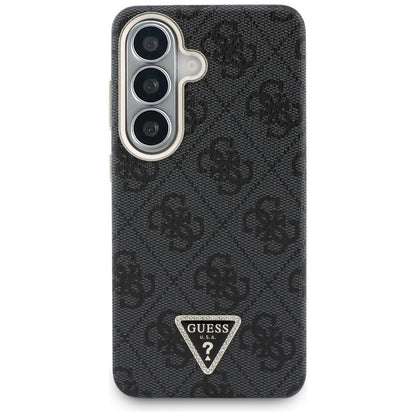 Husa MagSafe pentru Samsung Galaxy S26 S942, Guess, 4G Triangle Logo, Neagra