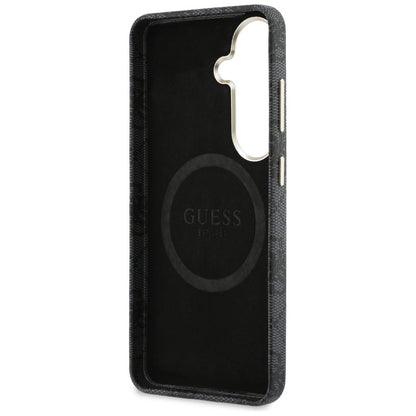 Husa MagSafe pentru Samsung Galaxy S26 S942, Guess, 4G Triangle Logo, Neagra