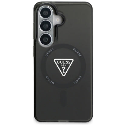 Husa MagSafe pentru Samsung Galaxy S26 S942, Guess, IML Gradient Triangle Logo, Neagra
