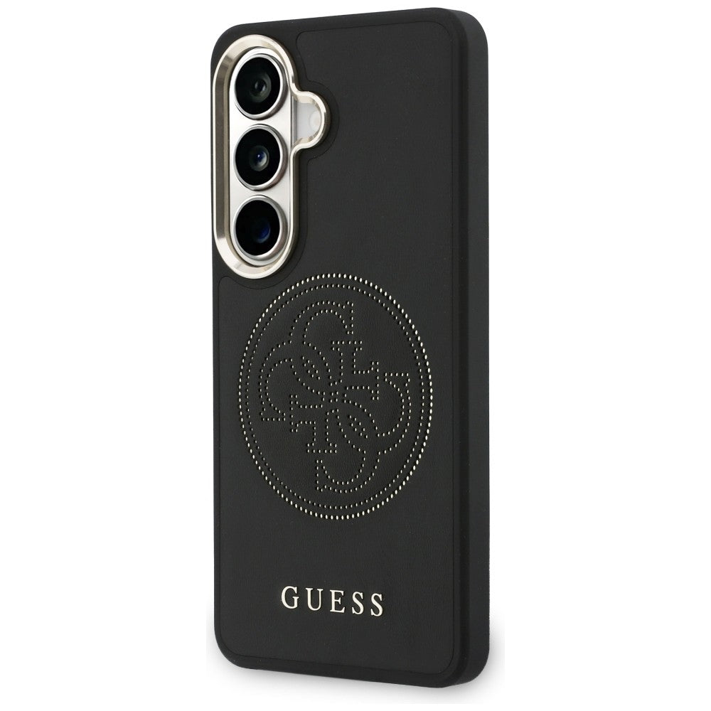 Husa MagSafe pentru Samsung Galaxy S26 S942, Guess, Perforated Logo, Neagra