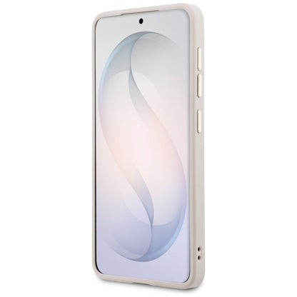 Husa MagSafe pentru Samsung Galaxy S26 S942, Guess, Saffiano Peony Embossed Ring, Roz