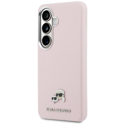 Husa MagSafe pentru Samsung Galaxy S26 S942, Karl Lagerfeld, Karl & Choupette Head's Pin, Roz