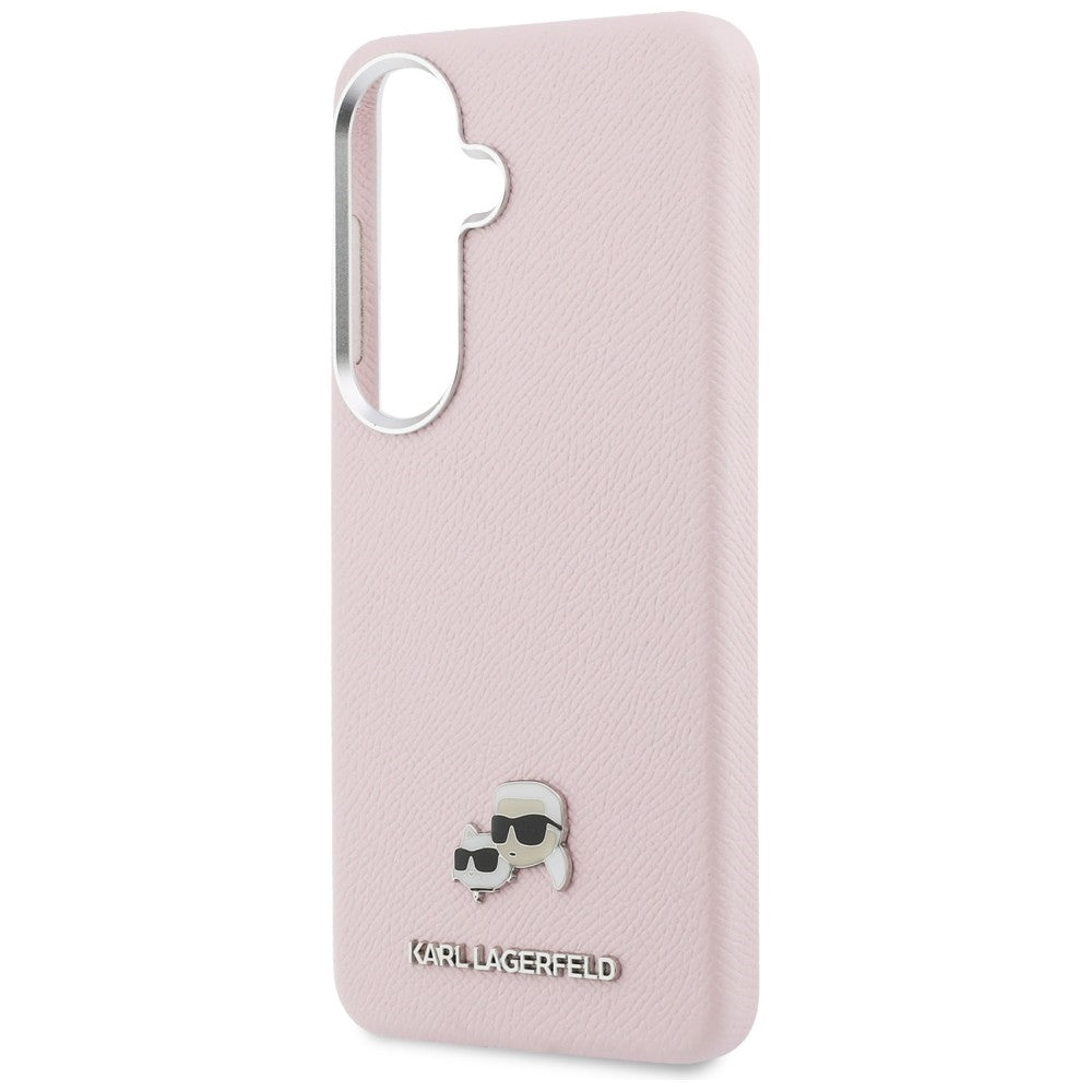 Husa MagSafe pentru Samsung Galaxy S26 S942, Karl Lagerfeld, Karl & Choupette Head's Pin, Roz