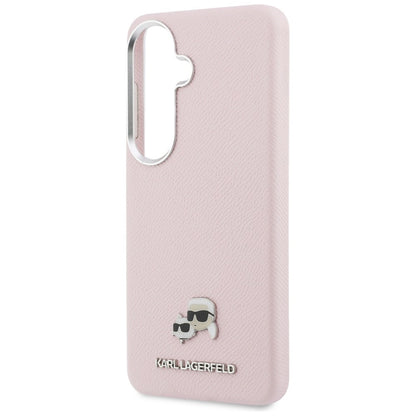 Husa MagSafe pentru Samsung Galaxy S26 S942, Karl Lagerfeld, Karl & Choupette Head's Pin, Roz