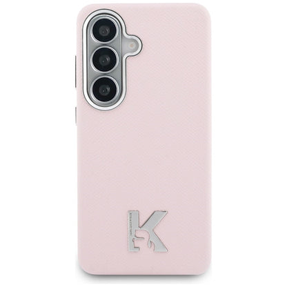 Husa MagSafe pentru Samsung Galaxy S26 S942, Karl Lagerfeld, Karl Head Logo, Roz