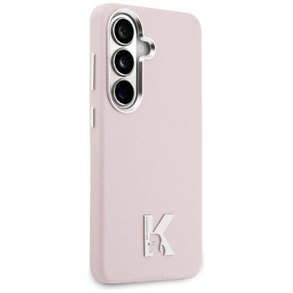 Husa MagSafe pentru Samsung Galaxy S26 S942, Karl Lagerfeld, Karl Head Logo, Roz