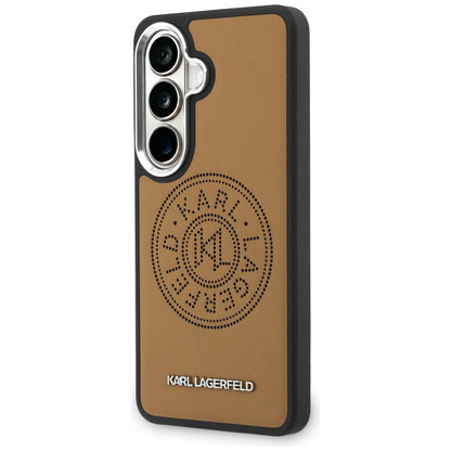 Husa MagSafe pentru Samsung Galaxy S26 S942, Karl Lagerfeld, Karl Round Point Logo, Maro