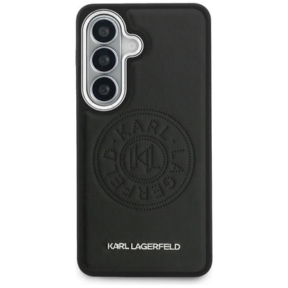 Husa MagSafe pentru Samsung Galaxy S26 S942, Karl Lagerfeld, Karl Round Point Logo, Neagra