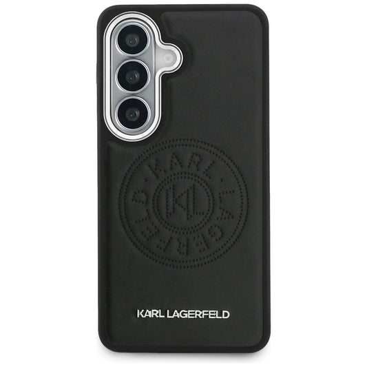 Husa MagSafe pentru Samsung Galaxy S26 S942, Karl Lagerfeld, Karl Round Point Logo, Neagra