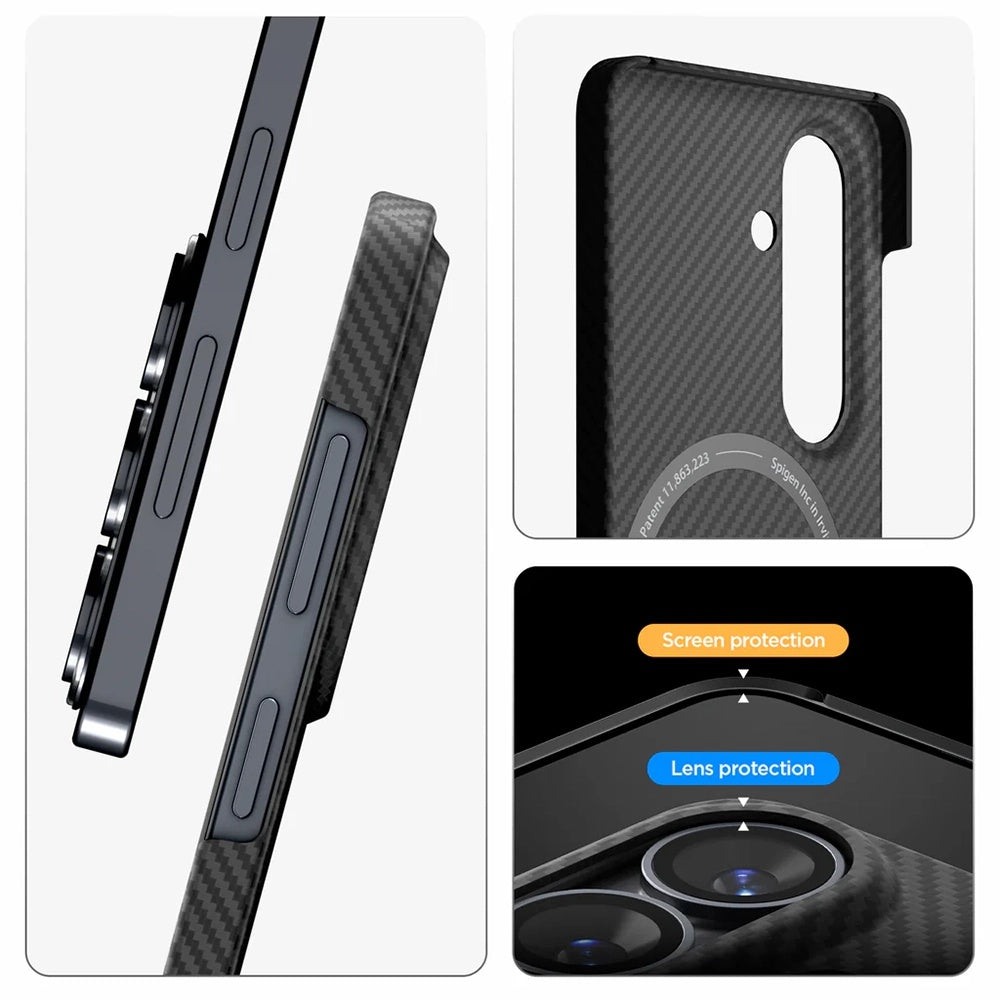 Husa MagSafe pentru Samsung Galaxy S26 S942, Spigen, Air Skin, Neagra ACS11059