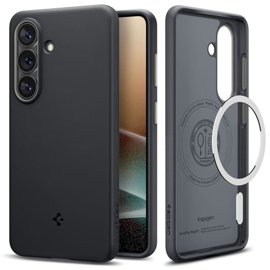 Husa MagSafe pentru Samsung Galaxy S26 S942, Spigen, Caseology Nano Pop, Neagra ACS11066