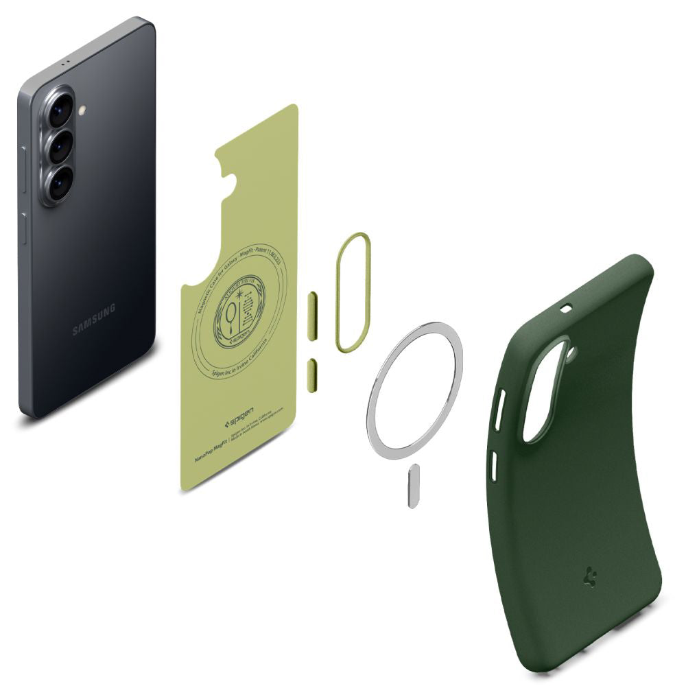 Husa MagSafe pentru Samsung Galaxy S26 S942, Spigen, Caseology Nano Pop, Verde ACS11067