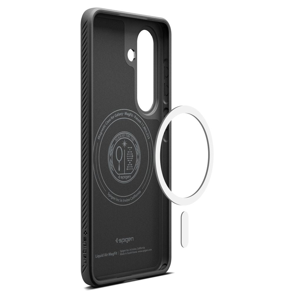 Husa MagSafe pentru Samsung Galaxy S26 S942, Spigen, Liquid Air, Neagra Mata ACS10730