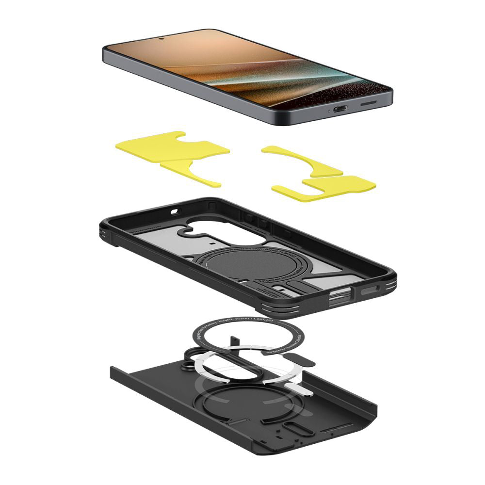 Husa MagSafe pentru Samsung Galaxy S26 S942, Spigen, Tough Armor, Neagra ACS10738