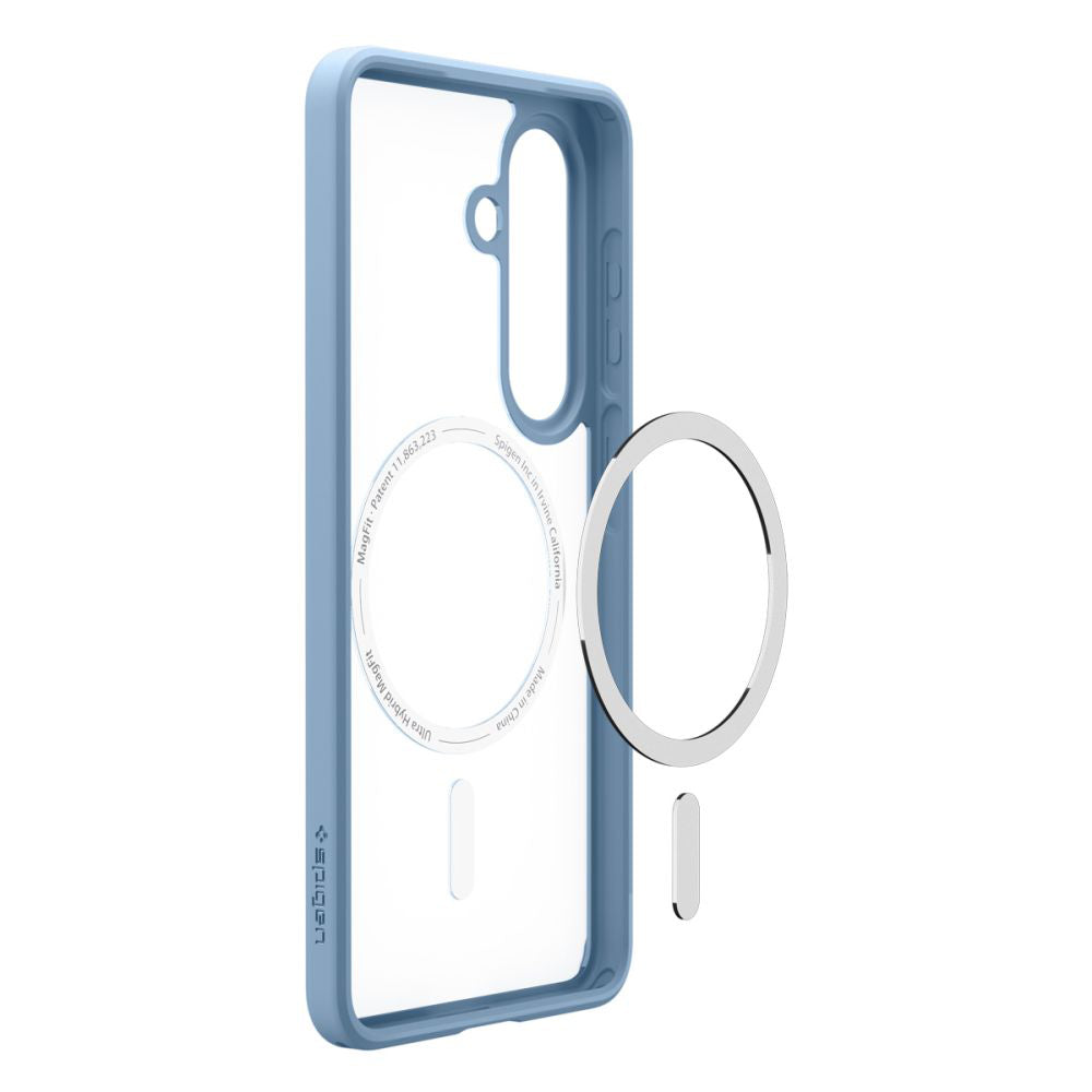 Husa MagSafe pentru Samsung Galaxy S26 S942, Spigen, Ultra Hybrid, Bleu ACS11219