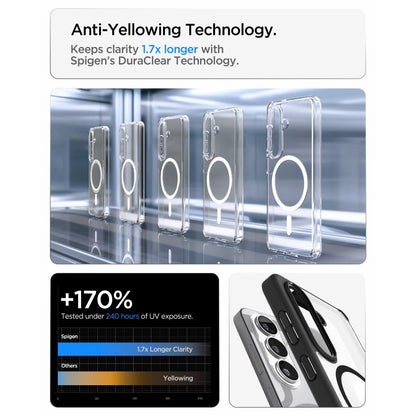 Husa MagSafe pentru Samsung Galaxy S26 S942, Spigen, Ultra Hybrid, Neagra Mata ACS10735