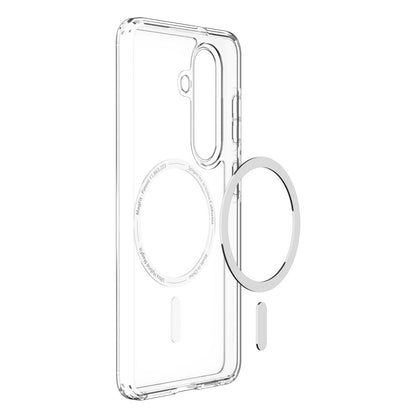 Husa MagSafe pentru Samsung Galaxy S26 S942, Spigen, Ultra Hybrid, Transparenta Alba ACS10734