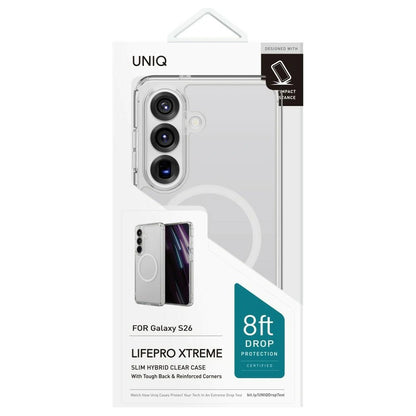 Husa MagSafe pentru Samsung Galaxy S26 S942, UNIQ, LifePro Xtreme MagClick, Transparenta