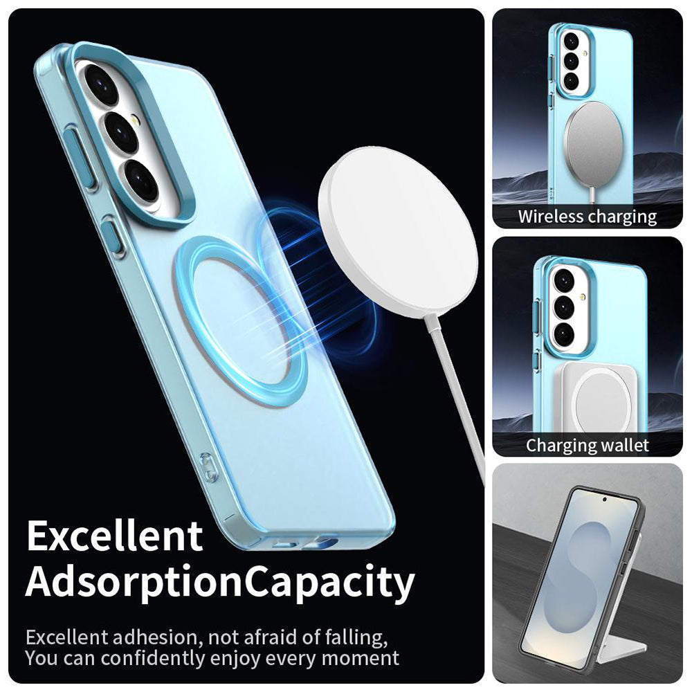 Husa MagSafe pentru Samsung Galaxy S26 S942, Techsuit, CandyCase, Albastra