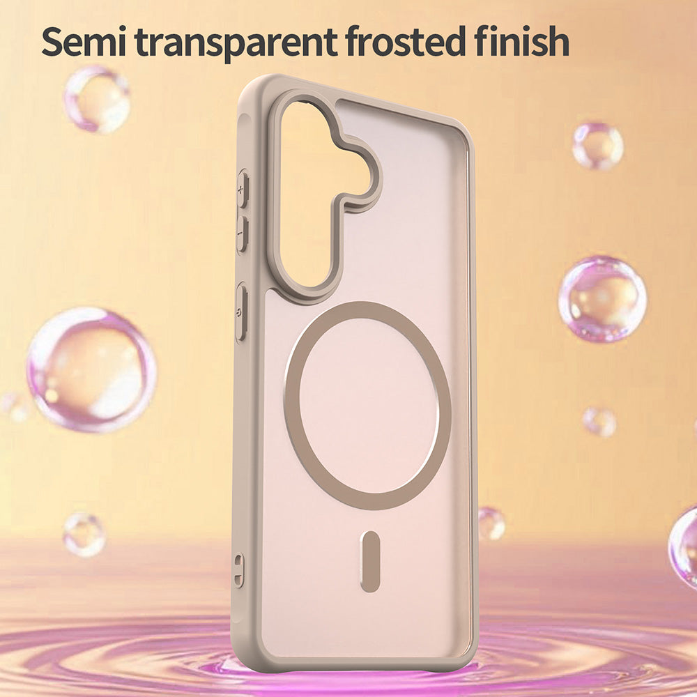 Husa MagSafe pentru Samsung Galaxy S26, Techsuit, HaloFrost II, Aurie