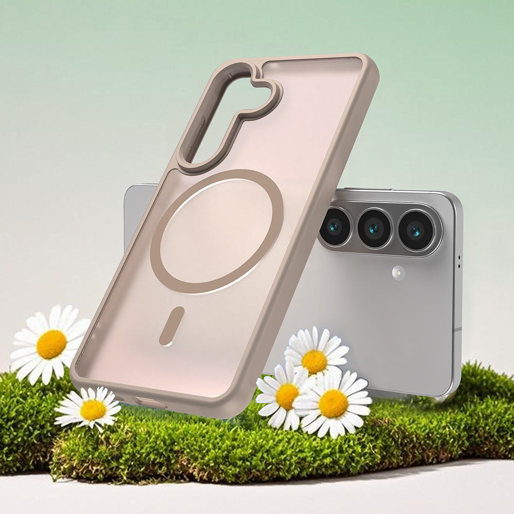 Husa MagSafe pentru Samsung Galaxy S26, Techsuit, HaloFrost II, Aurie