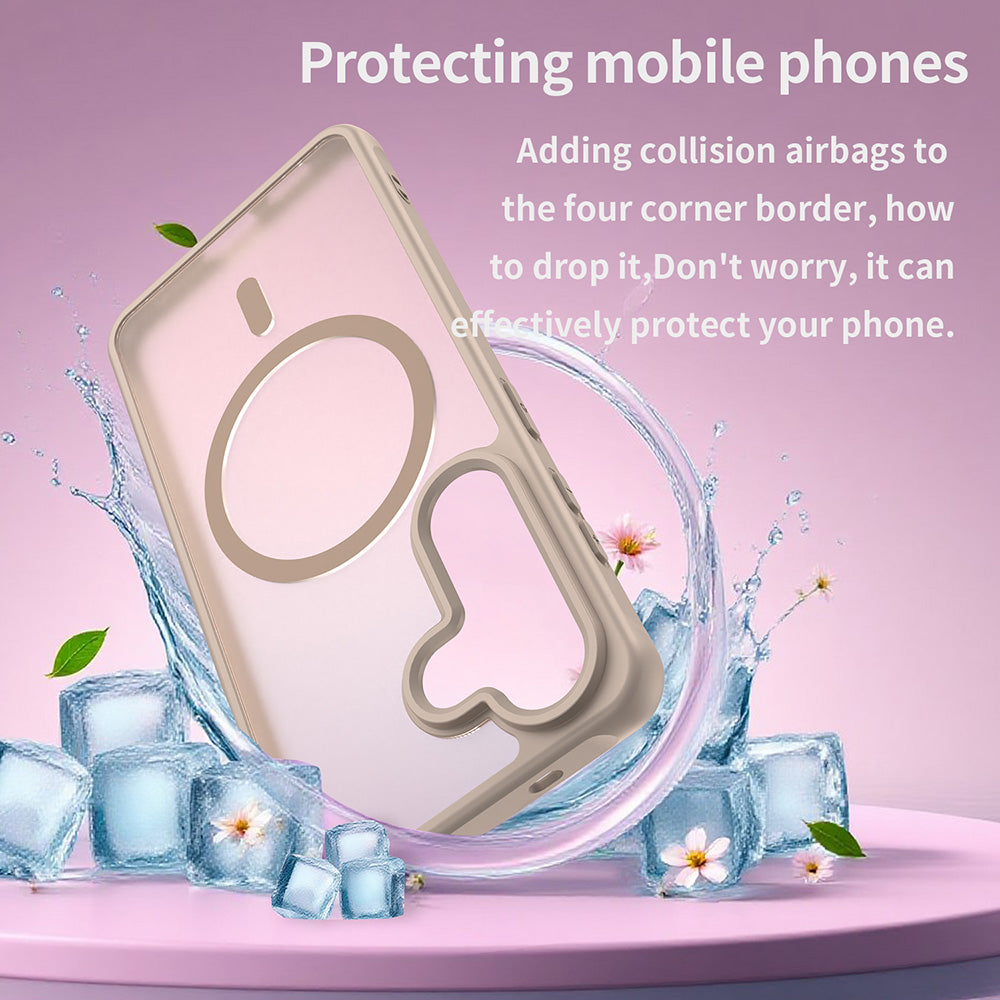 Husa MagSafe pentru Samsung Galaxy S26, Techsuit, HaloFrost II, Aurie