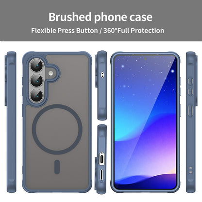 Husa MagSafe pentru Samsung Galaxy S26 S942, Techsuit, HaloFrost II, Bleumarin