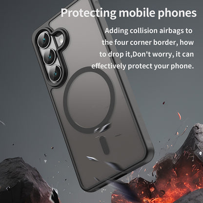 Husa MagSafe pentru Samsung Galaxy S26, Techsuit, HaloFrost II, Neagra