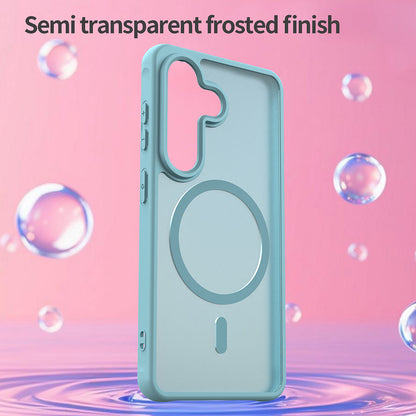 Husa MagSafe pentru Samsung Galaxy S26 S942, Techsuit, HaloFrost II, Verde Deschis